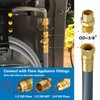 NUPICK 48FT 3/8" Natural Gas Hose,Natural Gas Quick Connect Hose