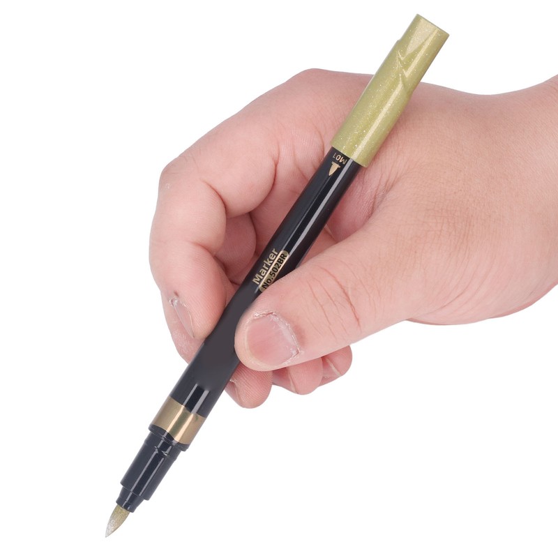 10pcs Metallic Marker Water Based Ink Round Tip Strong Covering