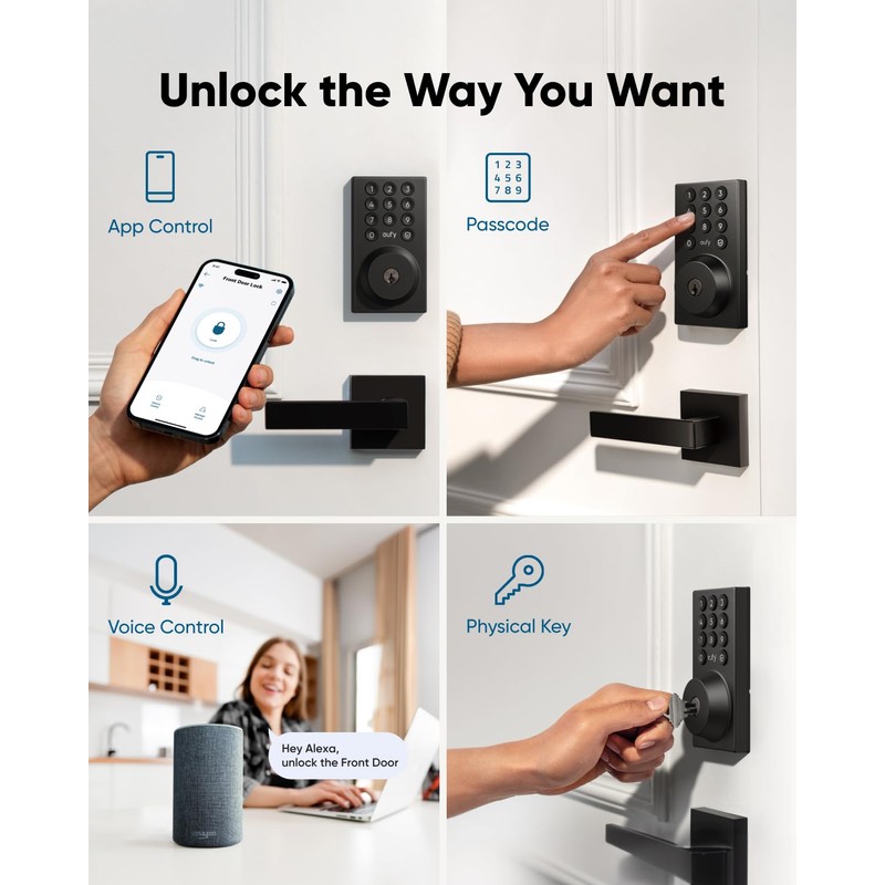 eufy Security Smart Lock C30, Keyless Entry Door Lock, Built-in
