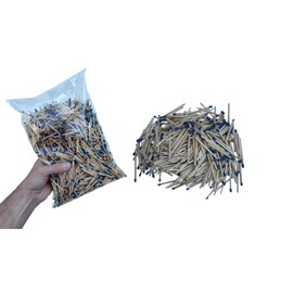 jameitop® 0.5 kg Matches Loose in Bag Approx. 3500 Matches 4.9 cm Long with Blue Heads for Fireplace Oven Grill Decoration Crafts DIY Camping Household Catering Supply