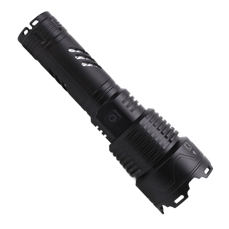 Telescopic LED Flashlight High Bright USB Rechargeable Zoomable Flashlights IPX4