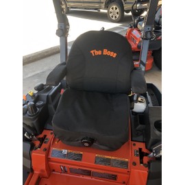 Durafit Seat Covers, "The Boss Custom Fit Kubota Seat Cover for 2013 and Newer for KUBOTA Zero Turn Mowers Z422 Series in Black Endura Fabric