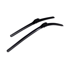 Premium Windshield Wiper Blades 17 & 24 Inch Silicone Coated & Water Repellent Wipers for Front Windshield Replacement Wiper Blades for Vehicle, Easy-Install Wipers with All-Season Performance