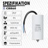 Iruihoo Motor Capacitor CBB60 25µF 450V Capacitor 50/60Hz 25UF Starting