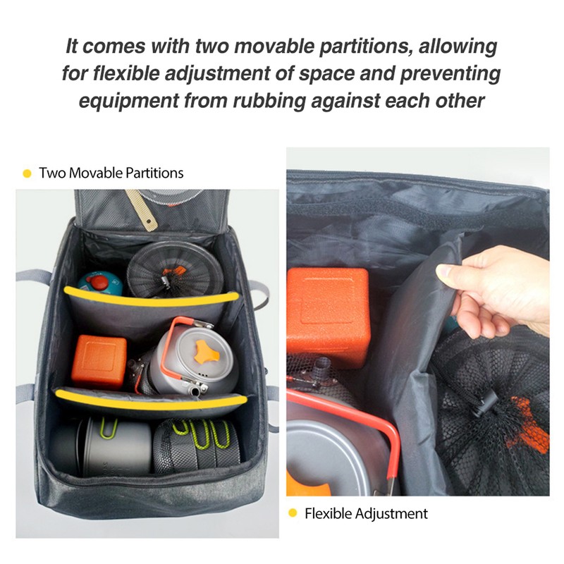 Camping Cookware Bag Cooking Utensils Bag Outdoor Stove Storage Container