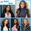 26inch (100% Human Hair) Water wave Lace Front Wigs Human