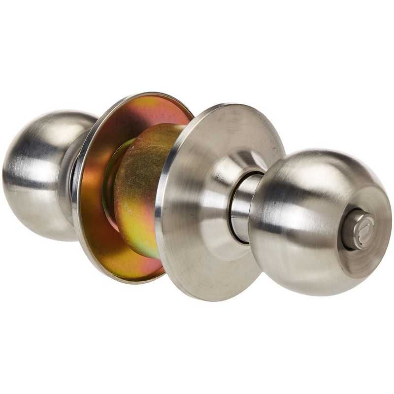 Lock Prolok 19POP Pomo cilíndrico bola función recámara, acero inoxidable,
