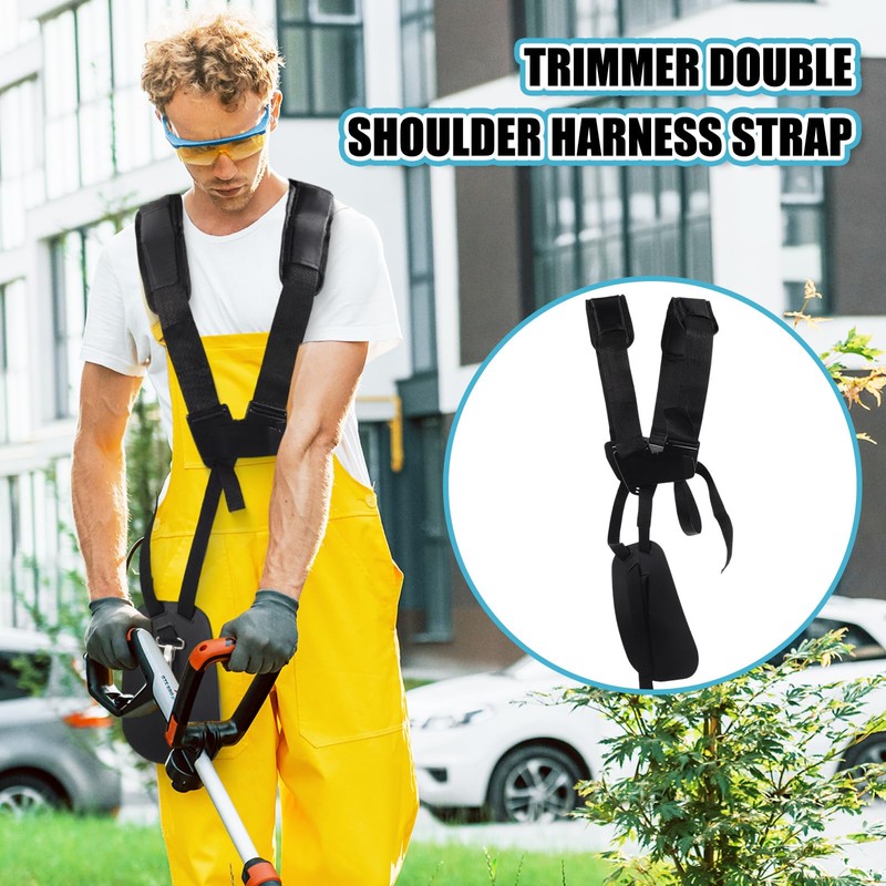 Threlaco 2 Pcs Black Comfort Padded Double Shoulder Strap Padded