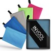 Invool Microfiber Towel, 5 colours (Blue) with carry bag -