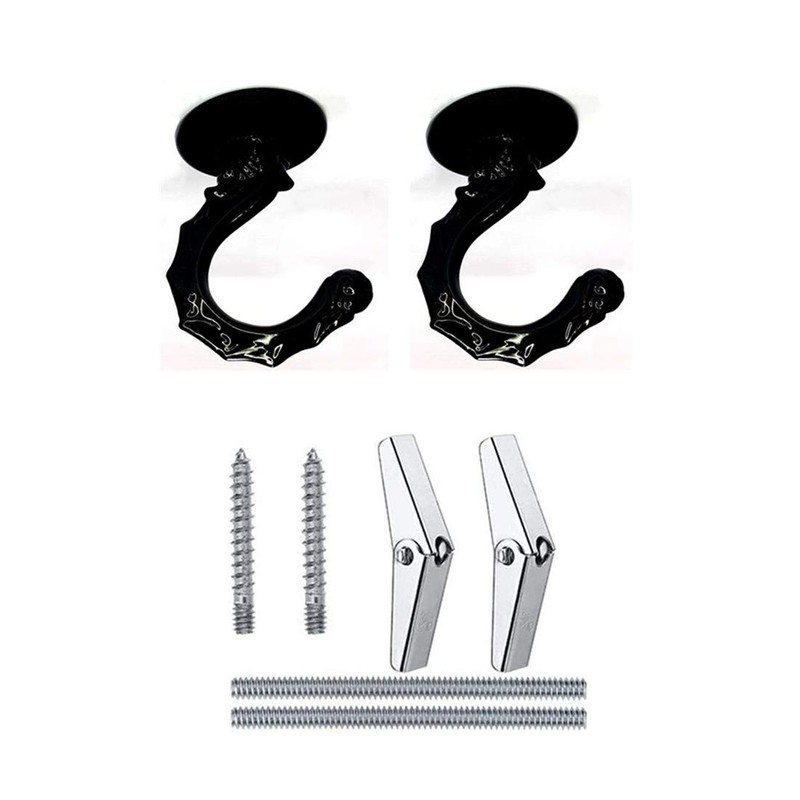 bnafes 2Sets Metal Ceiling Hooks, Heavy Duty Swag Ceiling Hooks