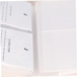 80 Slots Nail Sticker Album Nail Colour Display Art Decal Storage Bag Swatches Stand Card Display Book Container (Transparent)