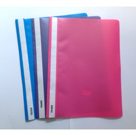 15x Falken File Folder DIN A4 Polypropylene Film Transparent Front Cover Assorted Colors