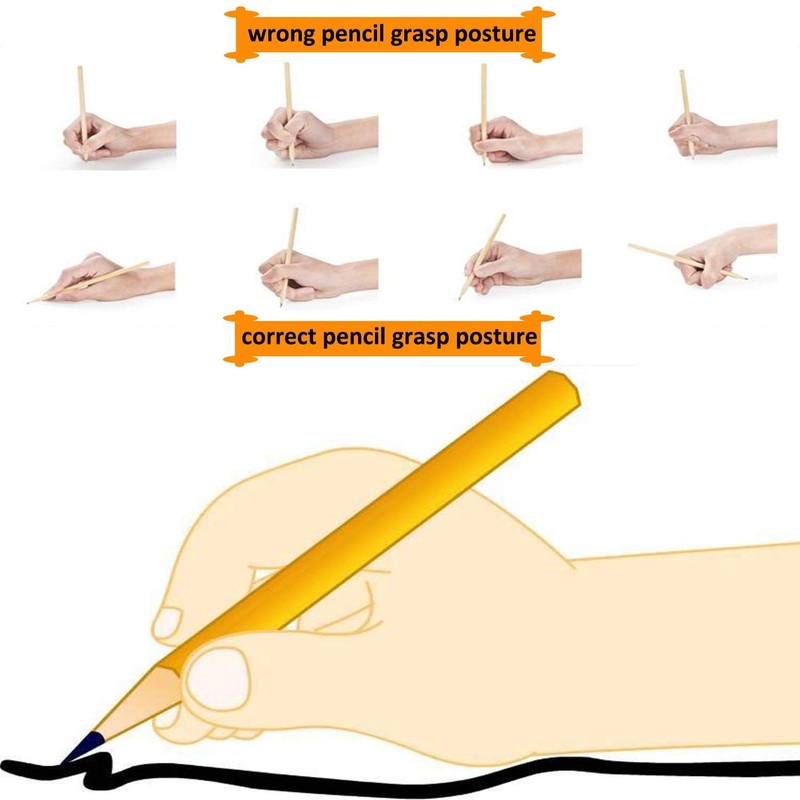 SANNIX 16 Pack Pencil Grippers for Kids Handwriting, Pencil Holder