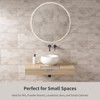 Extra Small Bathroom Sink Above Counter, OCEALAGOON 12 Inch Round