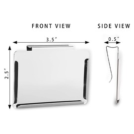 Kitchen Clip Label Holder,Metal Basket Labels Clip On Holders,Basket Labels Clip Set for Pantry Organization Box,Bin Clips Labels Tags ,6 Pcs Clip Holders with 20 Pcs White Blank Cards