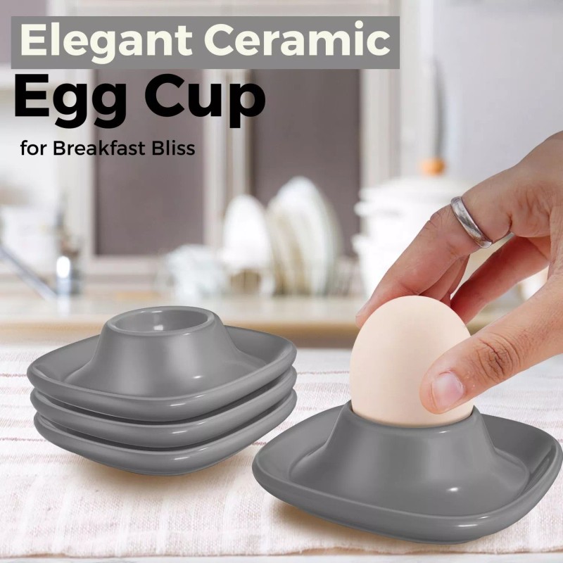 CE Compass Hard Soft Boiled Egg Cups Set of 4