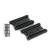 High Logic PEN Black Painted Free Hinges (Double Opening), 4.0