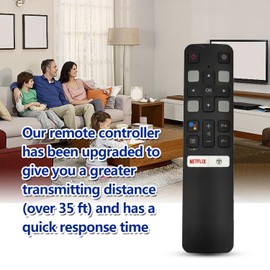 RC802V FUR4/6/7 Sealayer Voice Remote Control for TCL Smart TV, TCL 50A 32A 32S 55A 43A S6500 S6800 Series Replacement Remote Control