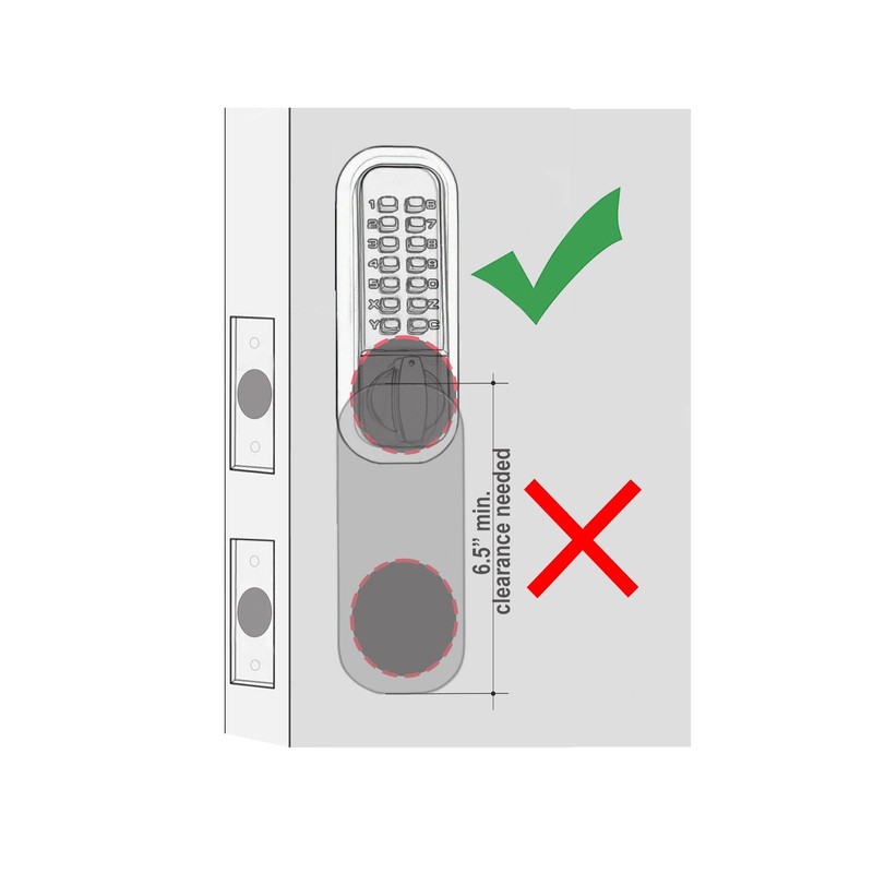 JOUNJIP Mechanical Deadbolt Lock - Keyless Entry Door Lock -