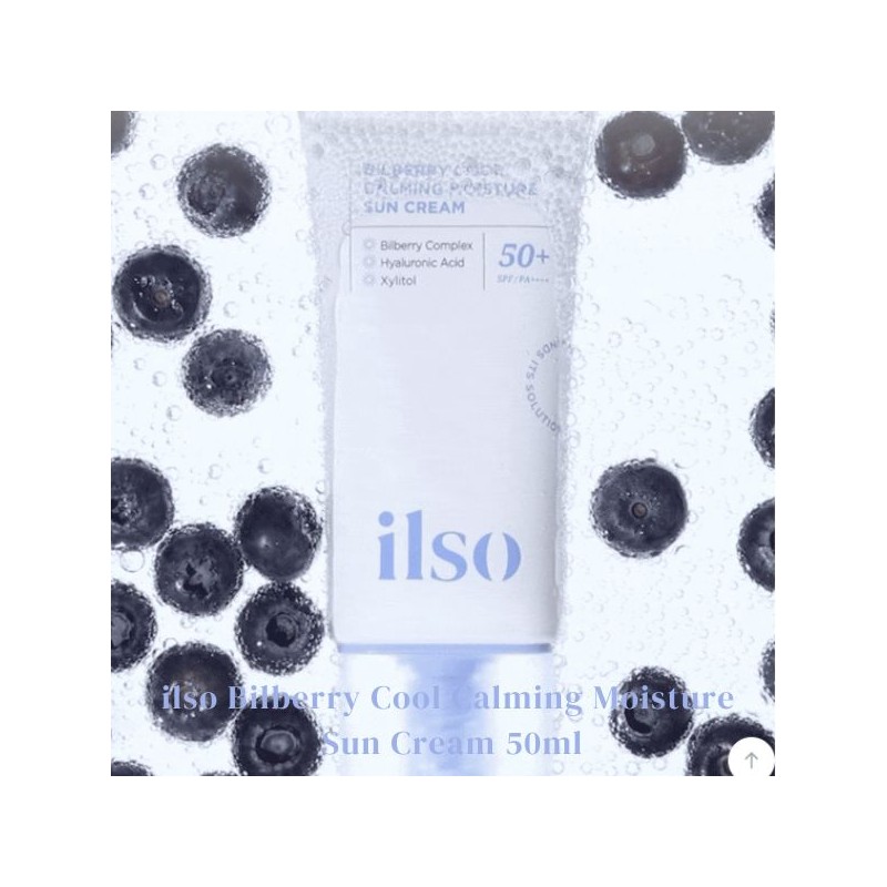 ILSO Bilberry Cool Calming Moisture Sun Cream 50ml