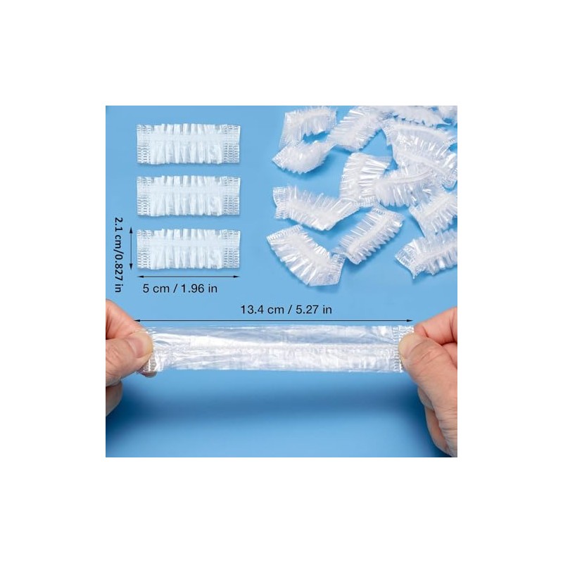 Tapas impermeables para los oídos, 100 Protectores auditivos desechables, Protectores