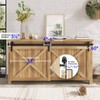 EaseLife 5 FT Mini Cabinet Bypass Sliding Barn Door Hardware