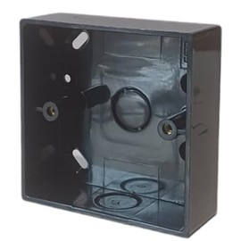Black Electrical Surface Patress Box (1 Gang)