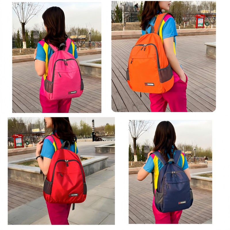 Linghe Lightweight Backpack, Folding Backpack, Outdoor, Hiking Daypack, Waterproof, 7.9
