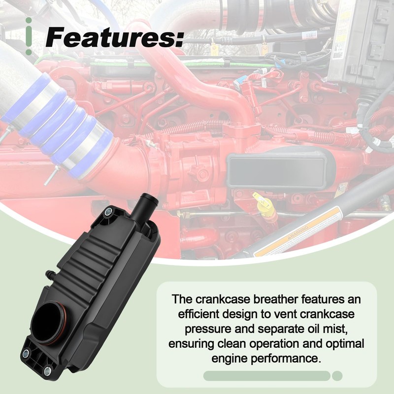 Crankcase Vent Breather Oil Separator Compatible with Cummins X15 XPI