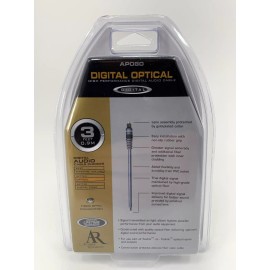 Acoustic Research AR AP080 3ft Master Digital Optical Cable Toslink Connectors