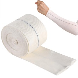 Tubular Bandages 7.5cm Stretch Cotton Bandage Eczema Conforming Retention for Arm Wrist Support Bandage 10m Roll