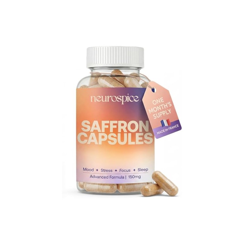 Saffron Capsules | 150mg Per Serving | Doctor-Formulated | High