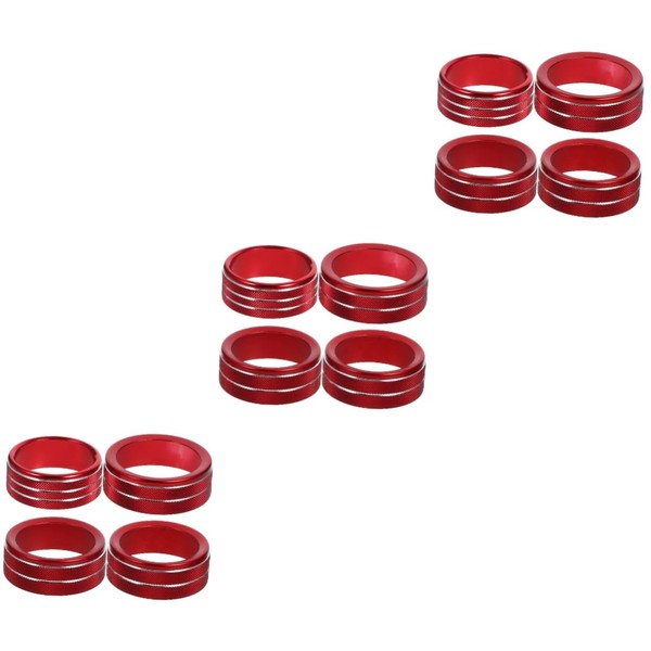 PACKOVE 12pcs Air Conditioner Knob Trim Cover Stylish Console Knob
