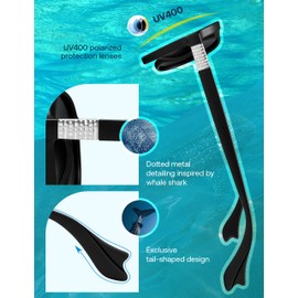 SOJOS SJ2501 Sunglasses Men Women Retro Polarised Glasses 70s Vintage Large Sunglasses, black/grey