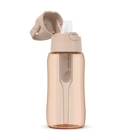 DAFI Solid Cappuccino Water Bottle 0.5L - Handy Reusable Bottle with Activated Carbon Filter to Improve Water pH Levels, BPA Free, Made of Durable Tritan™