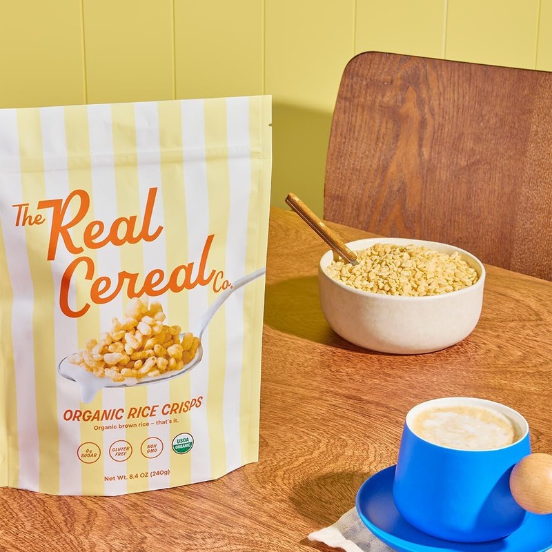 The Real Cereal Company, Organic Brown Rice Crisps Cereal 3-Pack,