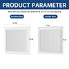 DECOAIRCON Return Air Grille Fits 12'' x 12'' Duct Opening,