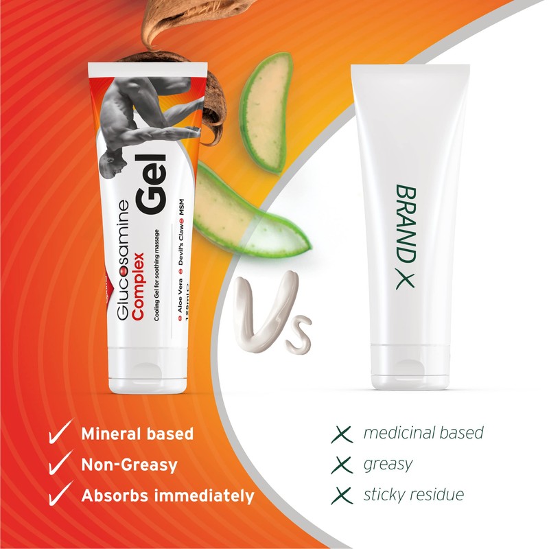 Optima Glucosamine Complex Gel, Natural, Cruelty Free, Cooling, with Aloe