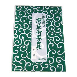 Arabesque Furoshiki (Green, 3 Width: Approx. 39.4 x 39.4 inches (100 x 100 cm)