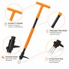 Stand-Up Weed Puller Tool for Home Gardens – 3-Claw Long