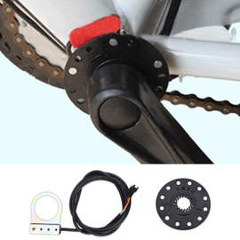 Pedal Assist Sensor, Bike Assistant Speed Sensor, Electric bike Pedal 12 Magnets Bike PAS System Speed Sensor for Mountain Bike Accessories