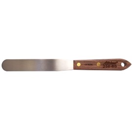 Albion Engineering Company 258-6S Classic Spatula, Stainless Steel, Hardwood Handle, 1" Wide Tip x 6" Long Blade