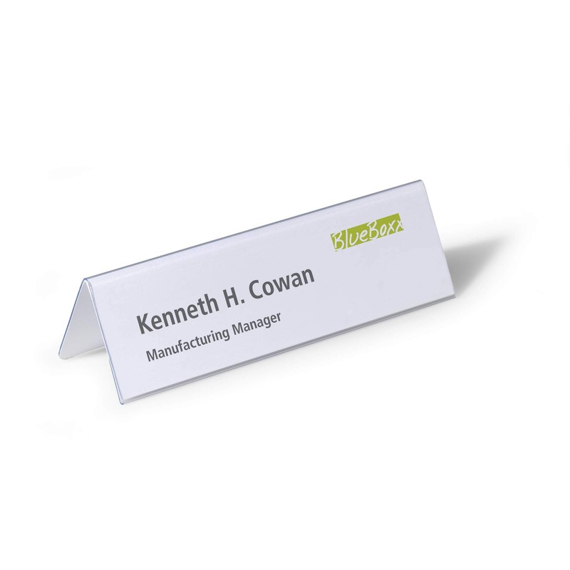 Durable BADGEMAKER Table Place Name Holder Inserts 61 /122 x