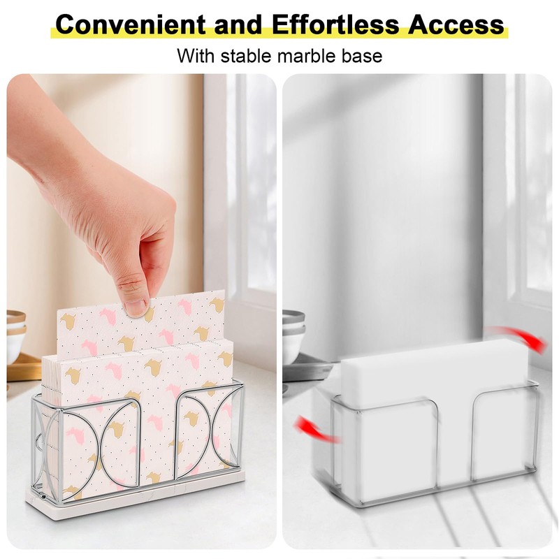 VERSAINSECT in Holder with Marble Base, Freestanding Guest Towel Paper