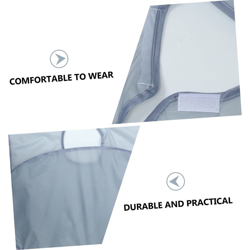 Mikinona Waterproof Barber Cape Hairdressing Cloak for Home Haircut Polyester