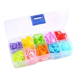 TopHomer 150Pcs Stitch Markers, Crochet Stitch Marker Knitting Crochet Locking Knitting Markers Stitch Markers Clips for Handwork Knitting Craft