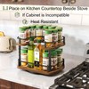 Spice Rack Organization for Cabinet - Height Adjustable Rotating Lazy