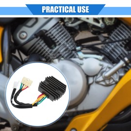 VekAuto Motorcycle Rectifier Voltage Regulator Compatible for Honda GL1200 SEI/LTD Goldwing 1985-1987, Durable Metal Titanium Tone