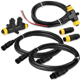 NMEA 2000 Starter Kit to Process NEMA 2K Network for Lowrance Simrad Garmin,Marine Grade NMEA 2000 Backbone Cables Drop Cables Tees Terminators