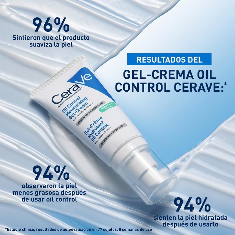 CeraVe Oil Control Gel-Crema Hidratante y Matificante para Piel Grasa